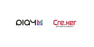 Logos for labels PlayM and Cre.Ker on white background.