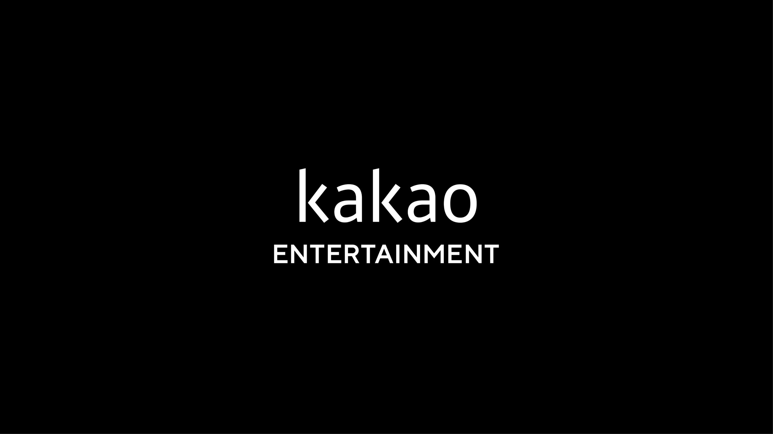 Kakao Entertainment CI Logo (Black BG)